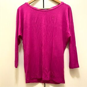 2/$15 MixMatch Ralph Lauren Sport 3/4 Sleeve Top Fuchsia